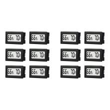 2X Kleine Digitale Hygrometer Thermometer Binnen met Temp Vochtigheid Sensor Monitor Fahrenheit () voor Potten, Humidor, Thuis