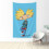 Tapeçaria Hey Arnold 60x40 polegadas, poliéster, para pendurar na parede. 1