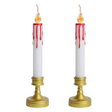 Vlamloze LED-kaars met sterrenlicht, afstandsbediening en timer.