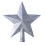 Christmas Tree Top Star Ornament 20cm Silver 1