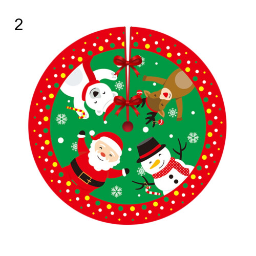 Weihnachtsbaumrock 90 cm Flanell rund
