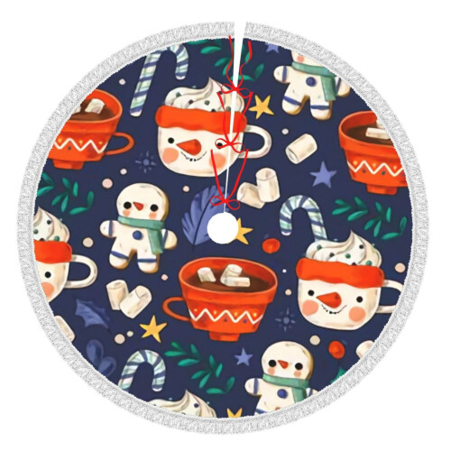 Christmas Tree Skirt 48 Inch Rustic Holiday Decor