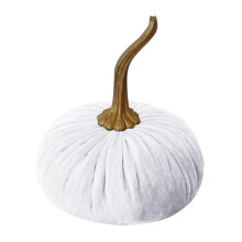 Decorațiune de dovleac din catifea, lucrată manual, moale și rezistentă,