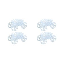 4-Pack Single Princess Carriage Cupcake Stand Holder Display