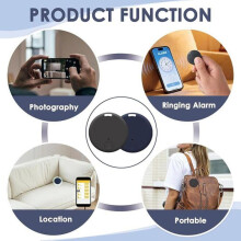 2PCS Bluetooth 5.2 GPS tracker kompatibilní s iOS a Android prostřednictvím aplikace, inteligentní lokátory objektů se zvukovým a