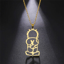 Black Palestine Boy'S Back Necklace Pendant Necklace Luxury Trend Jewelry Gift for Women Men