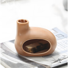 Bruciatore per aromaterapia in ceramica a forma di casetta, dimensioni 12x9,5x8 cm