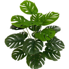 Planda Monstera Saorga 56cm Duilliúr Trópaiceach Glas