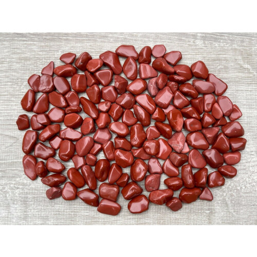 Getrommelte rote Jaspissteine, 1,25–2,5 cm, klein bis mittelgroß