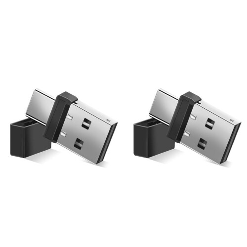2X USB and Type C 2 in 1 Mouse Jiggler USB Mover Undetectable Automatic Mouse Shaker Wiggler