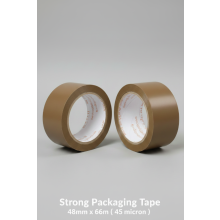 KAD Brown Strong Packing Tape 48mm x 66m Roll X 2