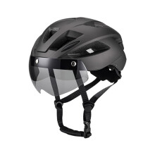 Vuxen Cykelhjälm, Lätt Mikroskal, Män Kvinnor, Passformsjustering Rekommenderas med Vindruta Fit57-62cm för Cykling Titanium