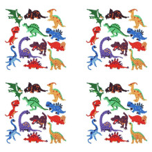 4X Conjunto de Fotos de Pintura de Diamante 5D Infantil, Kit de Adesivos de Pintura de Diamante de Animais Faça Você Mesmo, Artesanato de Arte de