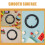 Tourne- Puzzle Plastique Noir Base Stable Rotation Fluide 3