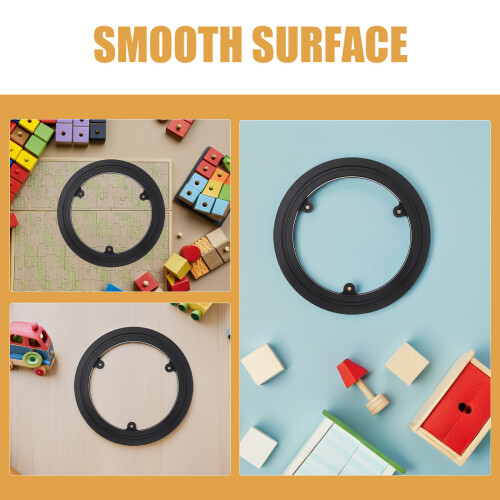 Tourne- Puzzle Plastique Noir Base Stable Rotation Fluide 2