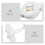 2Pcs Assorted Color in-Ear Retractable Earphone Wired Earbuds for Home 4
