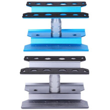 2 Set Metal Rc Car Workstation Work Stand Repair 360 Degree Rotation for 1/8 1/10 1/12 1/16 Scale Models,Grey &