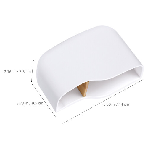 3Pcs Space Saving Wall Mounted Remote Organizer Bamboo Divider White 1