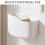 3Pcs Space Saving Wall Mounted Remote Organizer Bamboo Divider White 4