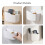 3Pcs Space Saving Wall Mounted Remote Organizer Bamboo Divider White 5