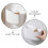 3Pcs Space Saving Wall Mounted Remote Organizer Bamboo Divider White 6