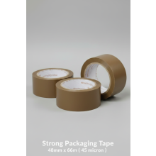 KAD Brown Strong Packing Tape 48mm x 66m Roll X 3