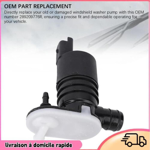 for Kadjar Clio V Windshield Washer Pump Capacity Maximum Water Flow Rate Resistant 2
