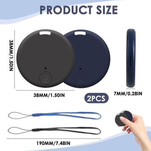 2PCS Bluetooth 5.2 GPS Tracker Συμβατό με iOS και Android μέσω εφαρμογής, Έξυπνοι Εντοπιστέ 1