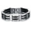 Pulseira masculina - Aço inoxidável - Prateada - 13 mm 2