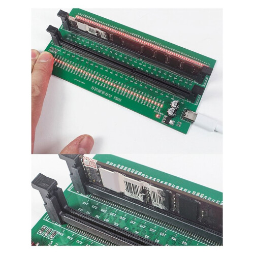 2PCS DDR3 Memory Tester PCB DDR3 Memory Test Card with 110 LED Indicators for Desktop Computer DDR3 Memory Ram Tester 2
