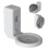 Wall Mount Holder for Alexa Echo Dot 4 Generation Speaker Bracket with Cord Management Stand Speaker Rack White 3