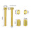 RISK Vis de Fixation M5x40mm pour Support de Compteur de Vélo (Route/VTT) - Potence - B 8