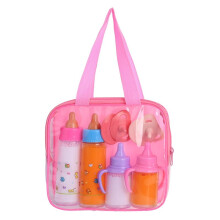 My Sweet Baby Ensemble D'Alimentation pour Poupée Disparaissant Ensemble D'Alimentation pour Poupée 6 Pièces pour Poussette Jouet avec 2 Sucettes