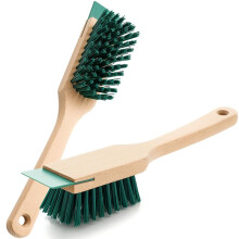 2 Cepillos de Cerdas Rígidas para Cortacésped con Raspador. Cepillos de Fregado Resistentes de Cerdas Duras para Botas de Exterior.