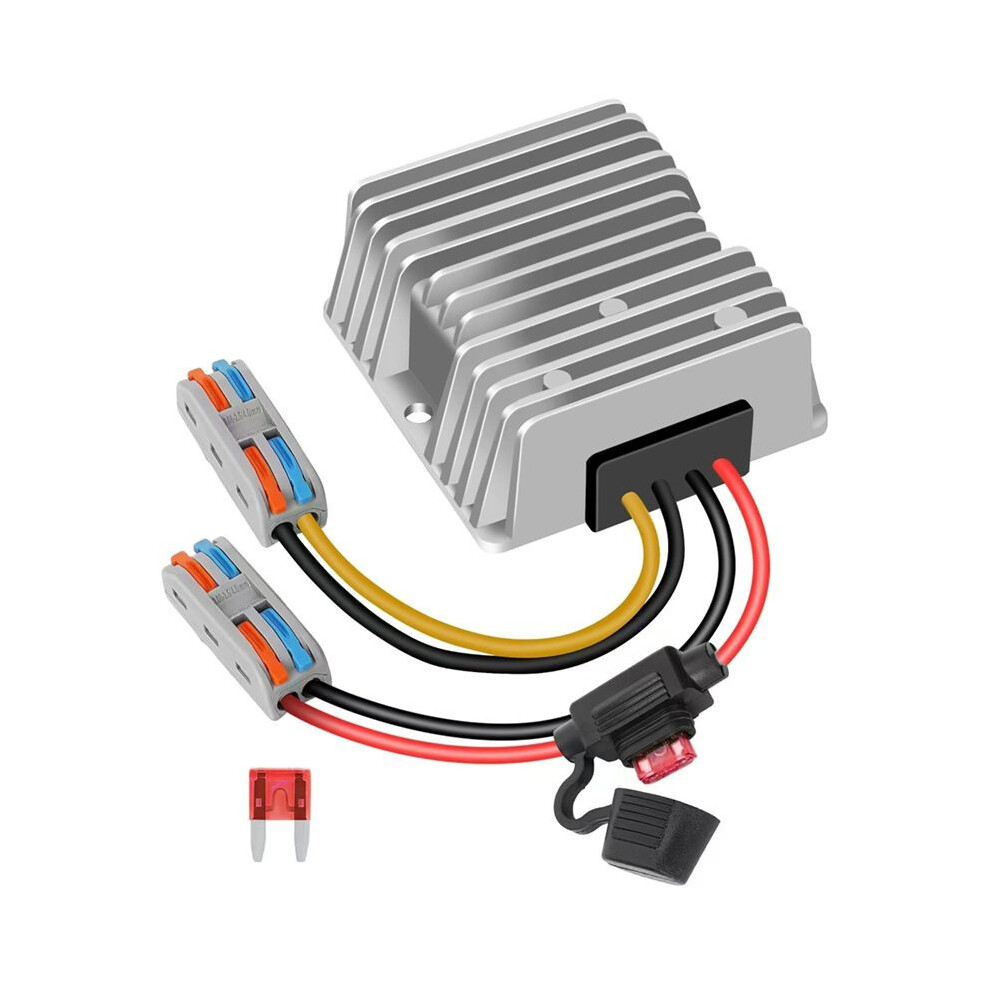 10A 120W 18V 24V 36V 48V To 12V Buck Converter Cart Buck Regulator With Fuse Waterproof Transformer 6033932645791