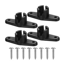 4Pcs Awnings End Bases for Trimline Plastic Awning End Bases for Trim