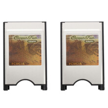 2X Carte Adaptateur Cf Compact Flash Pcmcia X Notebook