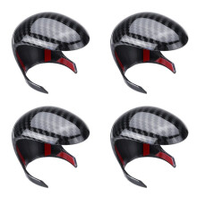 4X für CHR C-HR 16-19 Kohlefaser-SchaltknöPfe Schalthebel Schalthebel Verzierte Deckelverkleidung