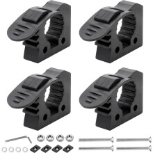 4Pcs Quick Release Rubber Clamp Mount Kit Fits 1-1/7inch to 1-3/7inch Diameter Tool Handles for Trucks UTV ATV