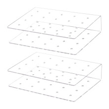 Porta Lecca Lecca nel Acrilico da 2 Pezzi Espositore per Torta un 20 Fori per Matrimoni Docce per Bambini Festa di Compleanno Caramelle Decorative
