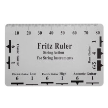 Outil de Mesure de la Hauteur des Cordes de Guitare Règle Multifonctionnelle pour Spécifications des Cordes de Guitare Outil pour Cordes de Luthier