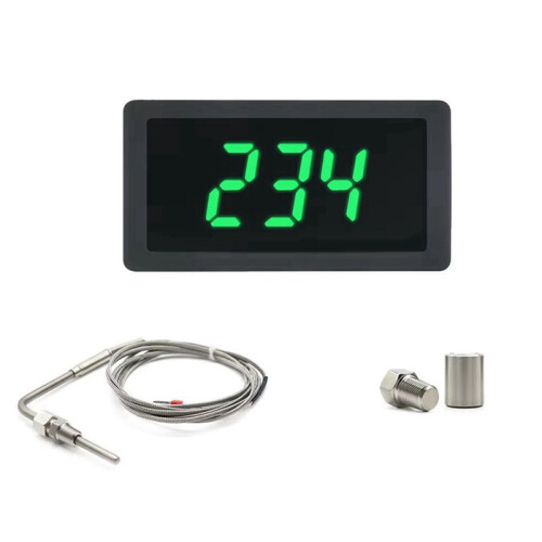 Medidor de LED com Sensor EGT Sensor de Temperatura Kit de Solda Função Ajustável Compatível com Pt100 Temperatura e