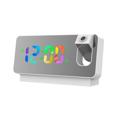 Electronic Clock LED Large Screen Mirror  Alarm Clock Projection Small Alarm Clock