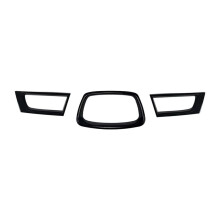 For Impreza WRX STI 9th 2006-2007 Car Front Middle Grill Grille Cover Trim Sticker Accessories Black