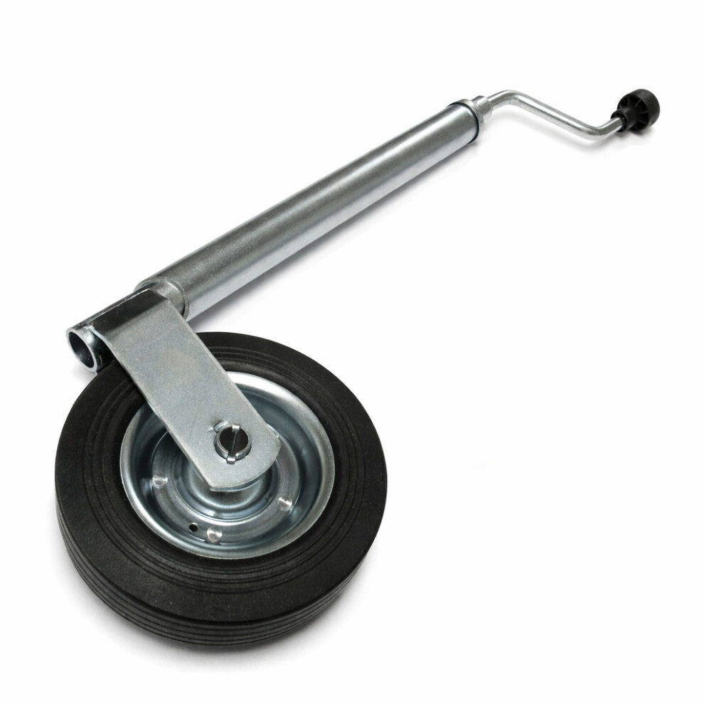 Heavy Duty Caravan Jockey Wheel 42Mm (Trailer Metal Rim Wind Up Handle) 600988567573