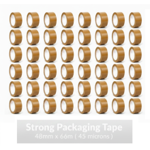 KAD Brown Strong Packing Tape 48mm x 66m Roll X 48
