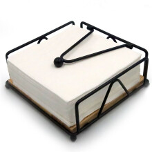 Napkin Holder for Table, Metal and Wood Napkin Holder, Standing Napkin Holders for Paper Napkins, for Kitchen Counter