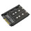 SSD NVME M.2 2 em 1 e SSD Chave B/B&M para SFF-8639 U.2 com Suporte de Estrutura - Retenha SSD MSATA Como Unidade  de 7 mm e 2,5 Polegadas 1