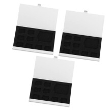 3Pcs 9-Slot Memory Card Storage Box Memory Card Holder Case Aluminum Alloy Shell for 8 TF Cards and 1 Cards