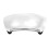 Motorcycle Rear View Mirror Chromed 180 Ultra Wide Angle Central Windscreen Mount Universal 1
